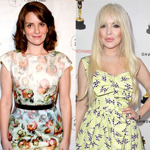 Tina Fey, Lindsay Lohan Tina Fey, Lindsay Lohan